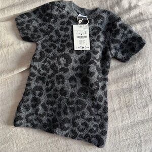 Zara kids Leopard Print dress - Gray